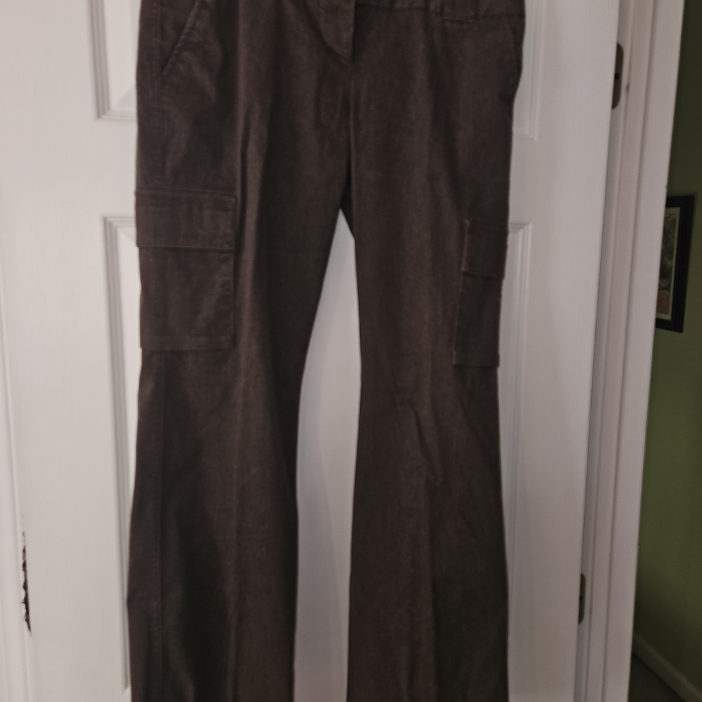 Express Dark Brown Straight Leg Pants